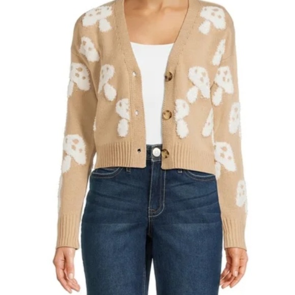 Novelty Mushroom Knit Sweater - Picture 3 of 6